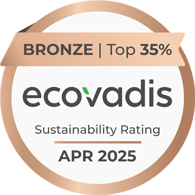 EcoVadis Bronze — Top 35% (Apr 2025)